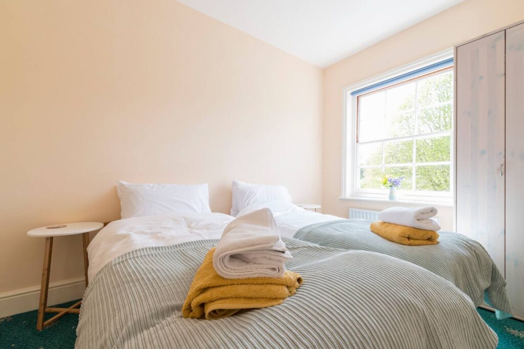 Comfortable twin bedroom