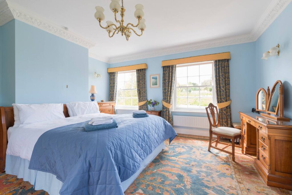 Spacious bedroom with Super king sized bed